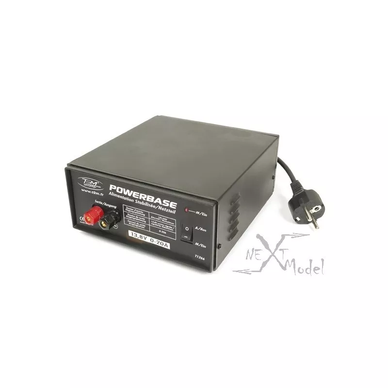 Stabilized power supply 13.8V 20A - T2M Powerbase T2M T1266 - 2