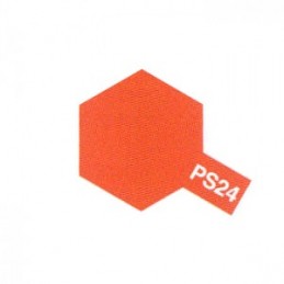 Peinture bombe Lexan orange fluo PS24 Tamiya Tamiya 86024 - 1