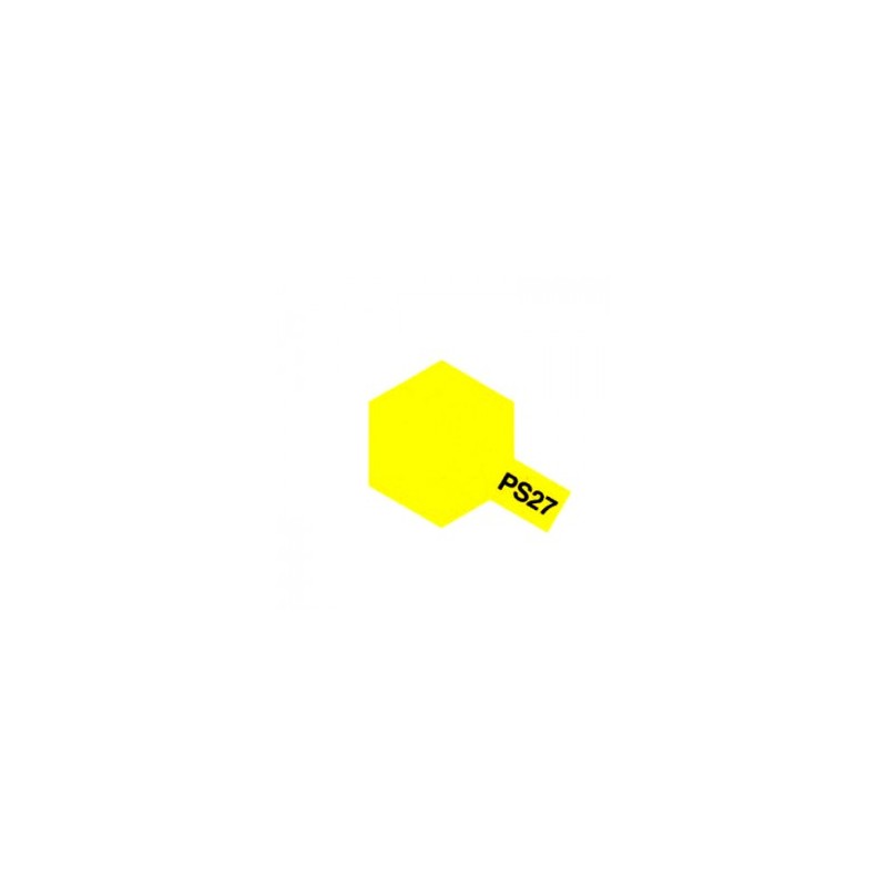 Peinture bombe Lexan jaune fluo PS27 Tamiya Tamiya 86027 - 1