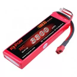Li - Po 3300mAh 35 c 2S 7 .4V (Dean) Kypom Kypom Batteries KT3300/35-2S - 1