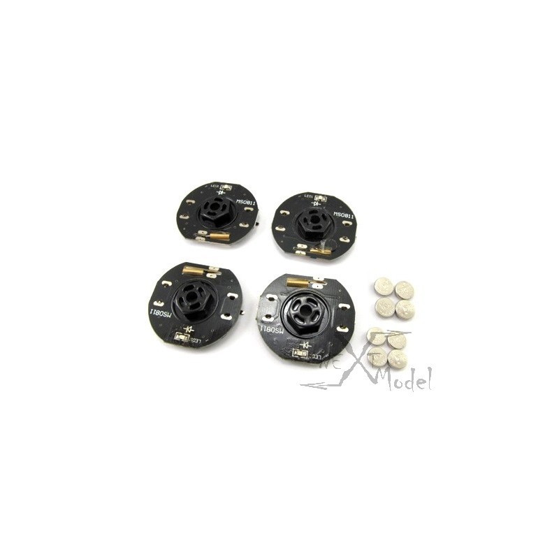 Kit LED wheels Blue 1/10 track GT-Power GT-Power GT-LED-WHEEL-B - 0