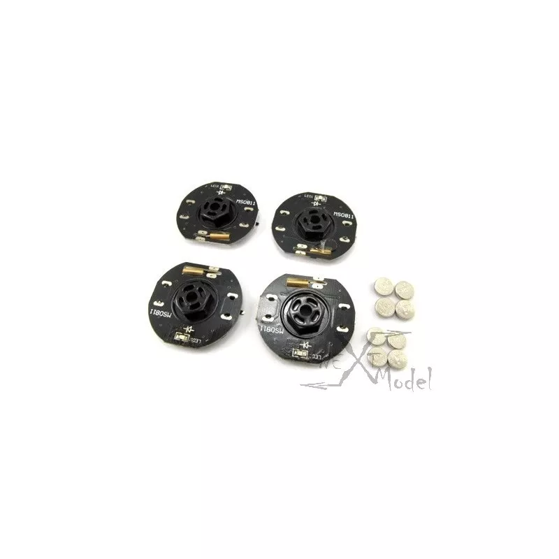 Kit LED wheels Blue 1/10 track GT-Power GT-Power GT-LED-WHEEL-B - 0