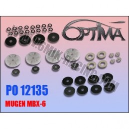 Pistons à clapets c2shocks pour Mugen MBX6 - 6Mik 6Mik PO12135 - 1